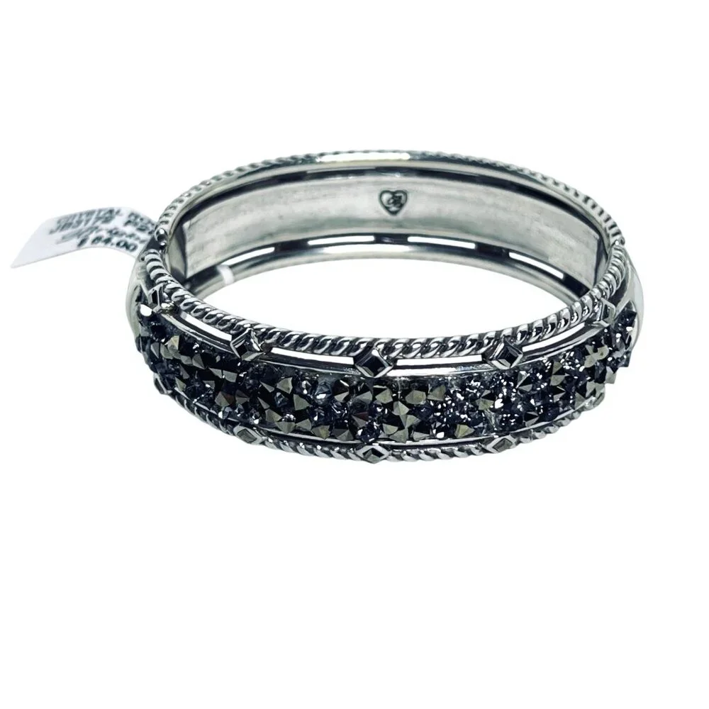 Brighton Crystal Rocks Rolo Chain Necklace And Hinged Bracelet Set (5970) - Picture 7 of 10
